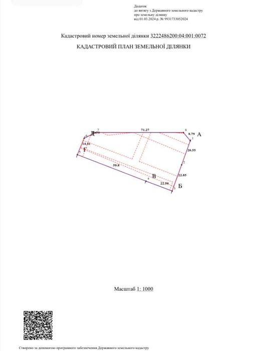 ПРОДАЖ ДІЛЯНКИ 30 Соток Під Будівництво Крюківщина Вишневе ГАЗ ЦЕН КАН