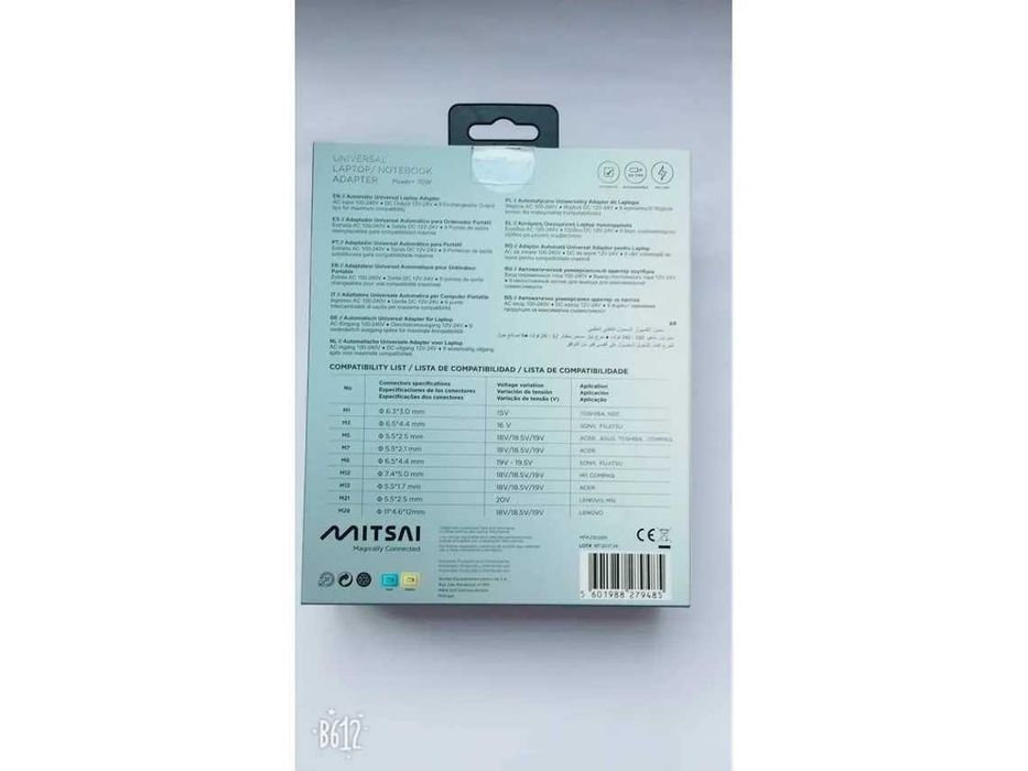 Transformador Carregador Portátil Mitsai MPA1230BK 90w 19V 5.5mm*2.5mm - ASUS