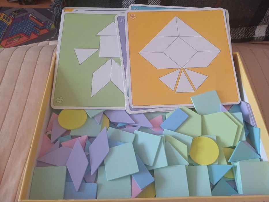 Геометричний дерев'яний пазл «Склади візерунок», 190 дет.