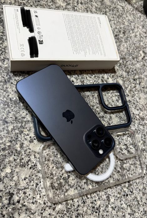 Iphone 15 pro max 256gb azul titanium