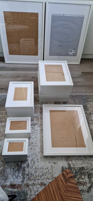 Ramki białe RIBBA IKEA - 180 zł całość