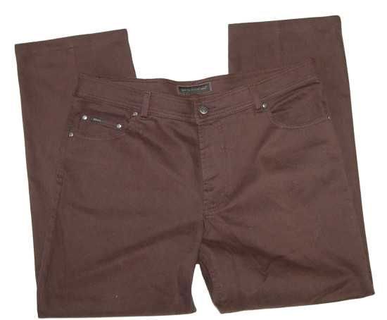 BRAX CARLOS 27 W40 L29 PAS 100 jeansy perma brown z elastanem jak nowe