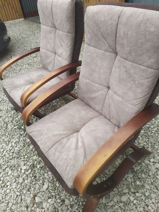 Fotele pokojowe gięte . Komplet.