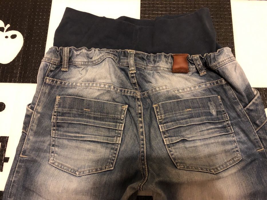 Spodnie ciążowe, jeans niebieski, marki Noppies Maternity, r. 40