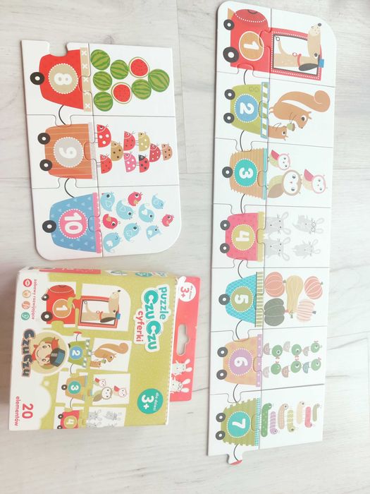 Zestaw zabawek na Mikołaja 3+ Trefl lalaboom puzzle układanki