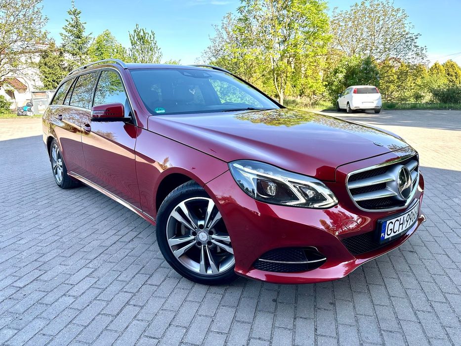 Mercedes-Benz Klasa E 2.2 170KM 9G-Tronic Piękny Kolor Bogata Wersja Zadbsny!