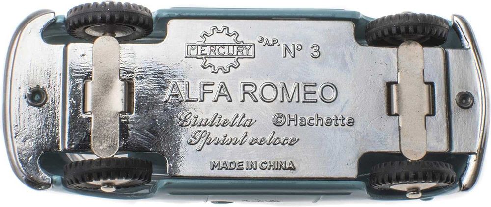 Art.3 - Mercury Hachette - Alfa Romeo Giulietta Sprint - Esc.1:48