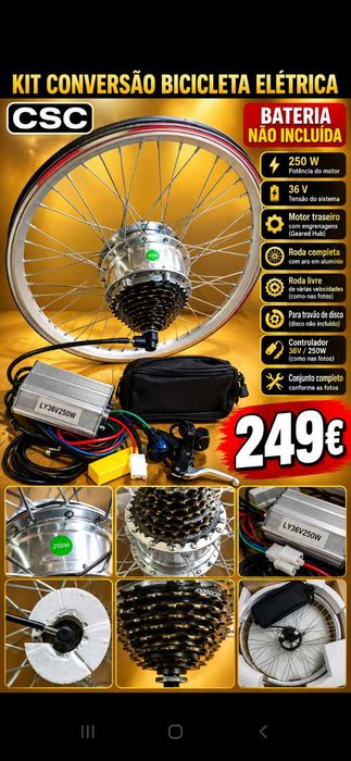 Kit roda elétrica 249€. Oportunidades