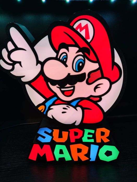 Candeeiro led Super Mário  e Luigi