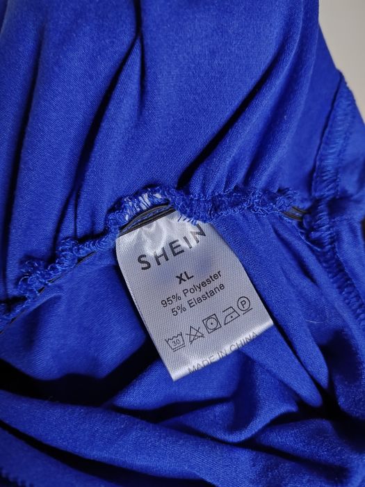 Shein XL sukienka boska granatowa maxi