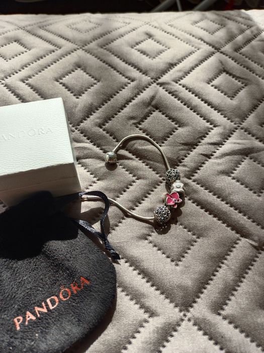 Прикраси Pandora  оригінал шарм браслет сережки каблучка кулон