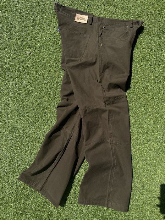 Spodnie Fjallraven G-1000 Waksowane Waxed Myśliwskie / Casual Brązowe  XL
