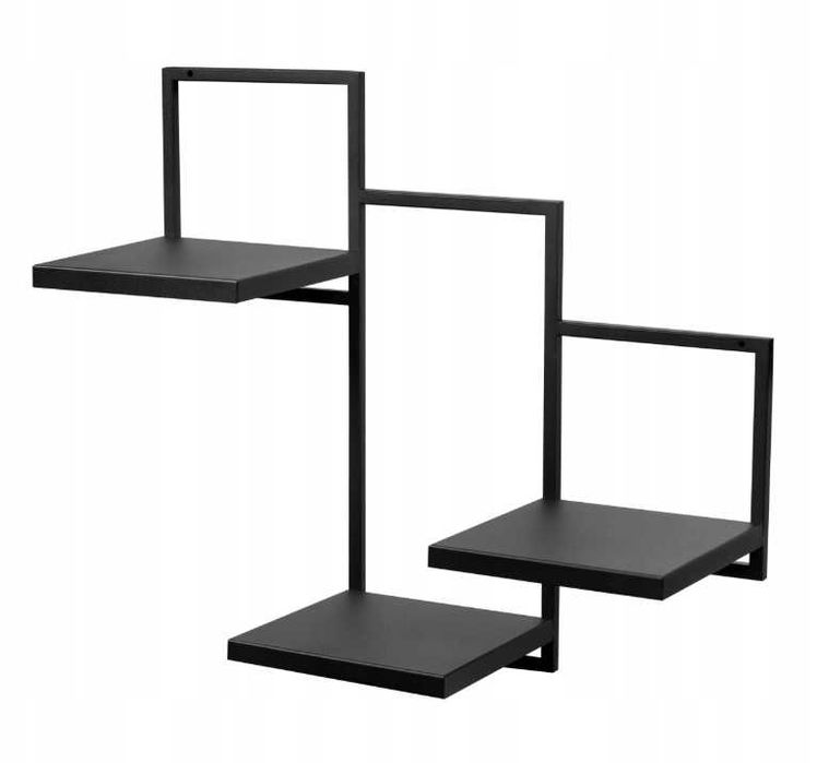 NOWY Kwietnik  Metalowy Wiszący 3 półki Loft  Premium Regał