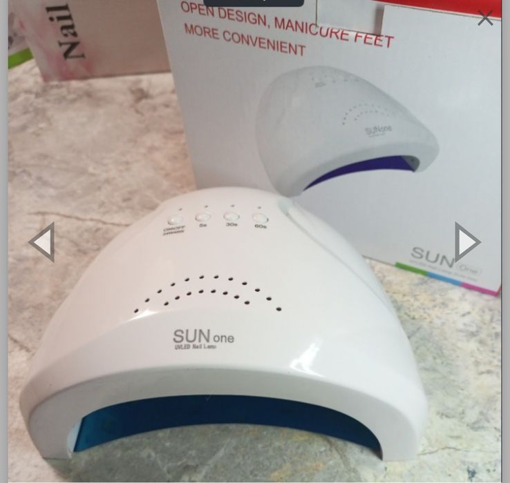 Набір для манікюру та педикюру з лампою, фрезером, гель лаком Kodi