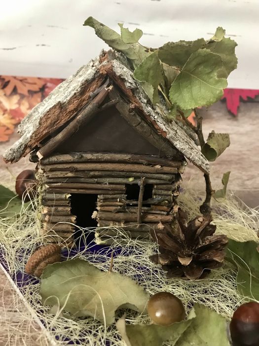 Поделка в школу дары осени, поделка домик