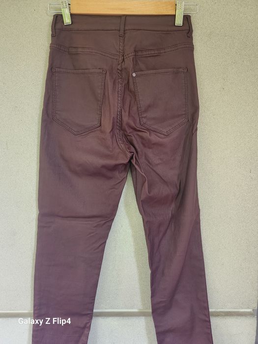 HM - Spodnie woskowane z wyższym stanem, S