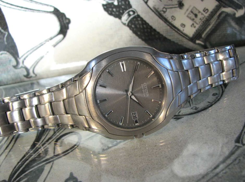 Zegarek CITIZEN Eco drive data STAL Super stan 39 mm Quartz Japan