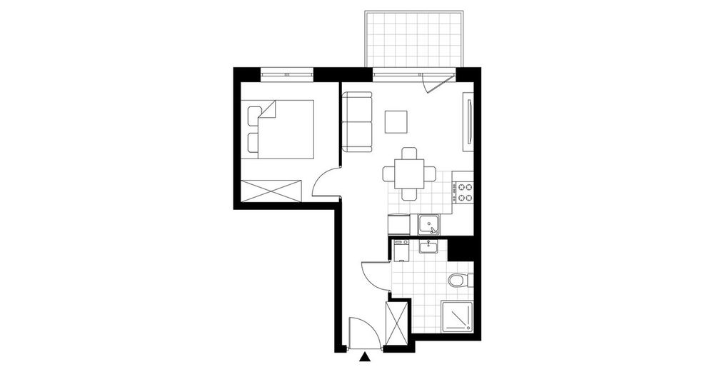 2-pokojowe mieszkanie 33 m² + balkon Bez Prowizji - Widok 4