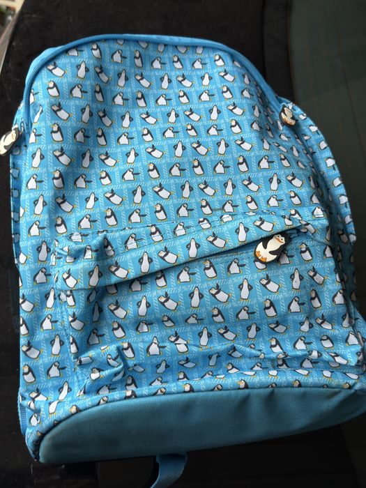 Plecak szkolny w pingwiny