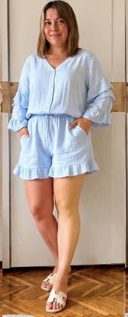 Костюм літній, шорти+блузка, L-XL