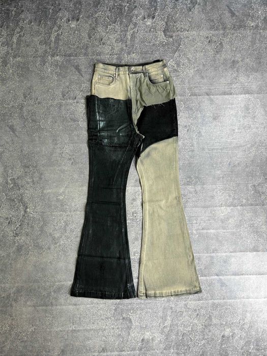 Rick Owens DRKSHDW bolan banana cut клеш джинси штани восковані S M L