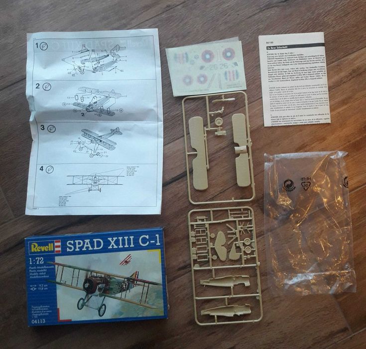 Spad XIII C 1 samolot model do sklejania