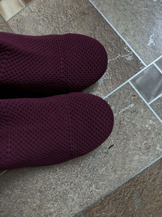 Боти тканеві бордові