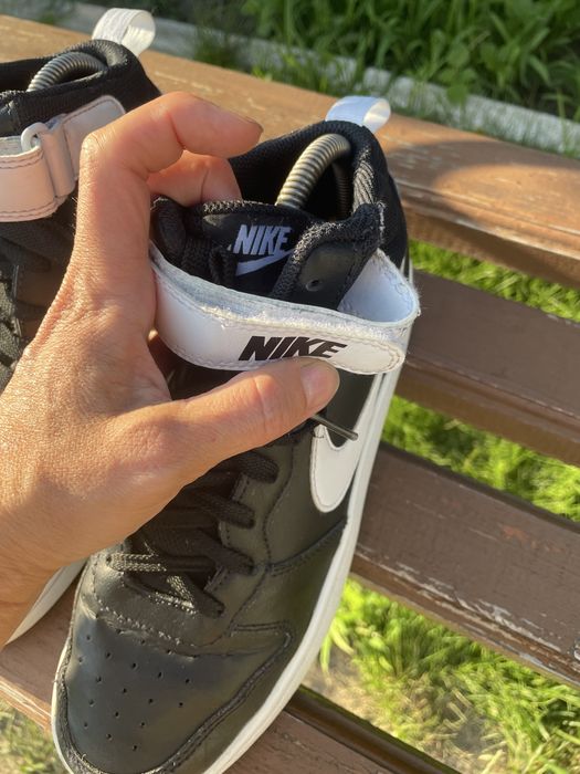 Nike. Високі шкіряні кросівки кеди . Осінь демісезон.