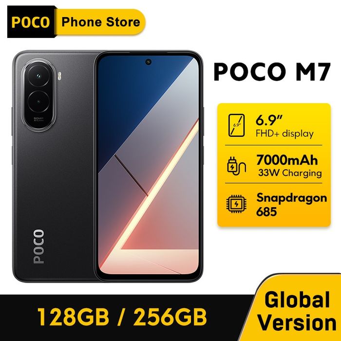 Xiaomi POCO M7 6/128 Black, Silver