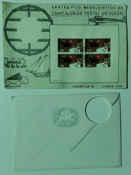Envelopes com selos antigos conjunto de 7