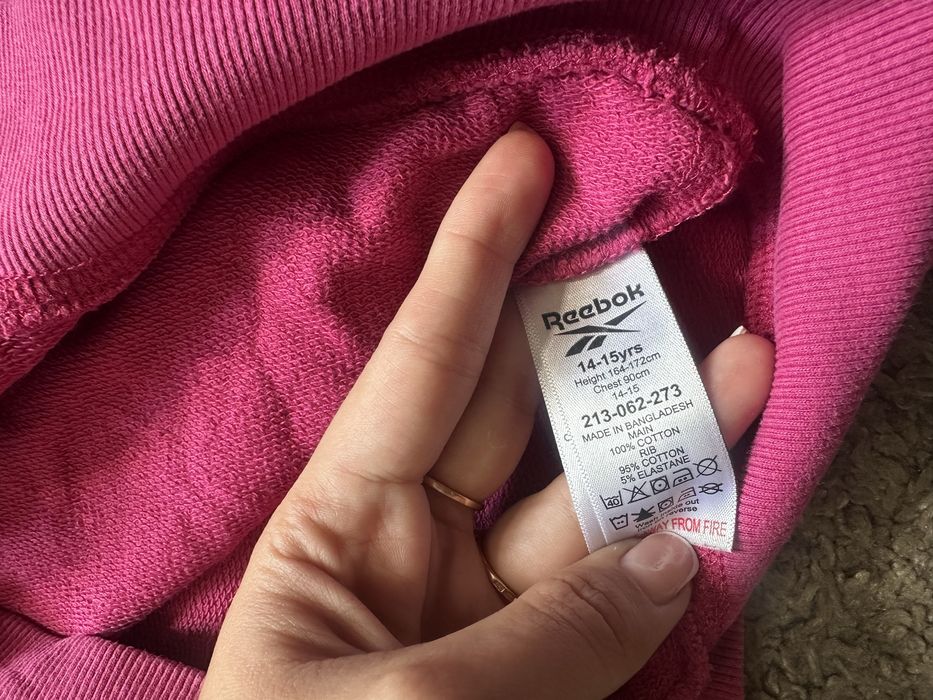 Кофта Reebok дівчинка 14/15 років (164/172см)