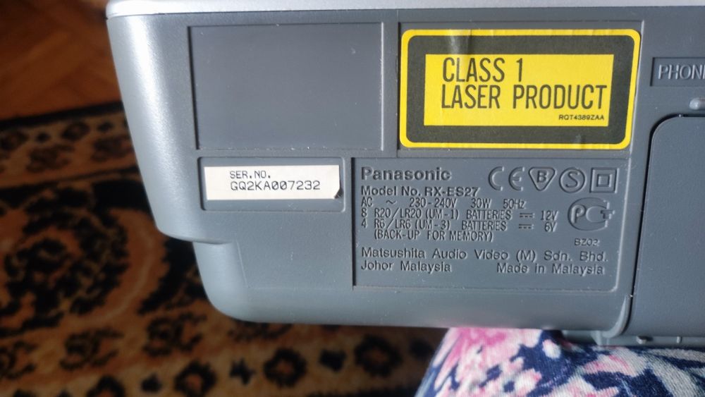 Radiomagnetofon/boombox Panasonic RX ES27