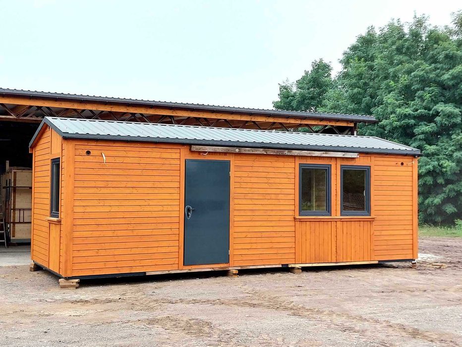 Domki drewniane 8mx3,2m ocieplone holenderskie, angielskie