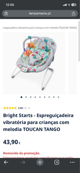 Espreguiçadeira Bright stars para bebé