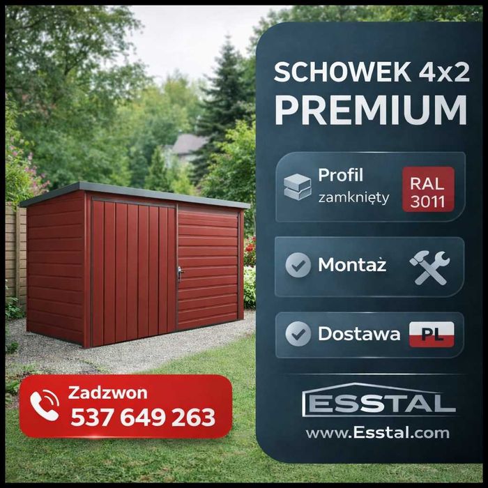 Garaż Blaszany , Witaka Ogrodowa , Schowek Ogrodowy  Magazyn - ESSTAL-