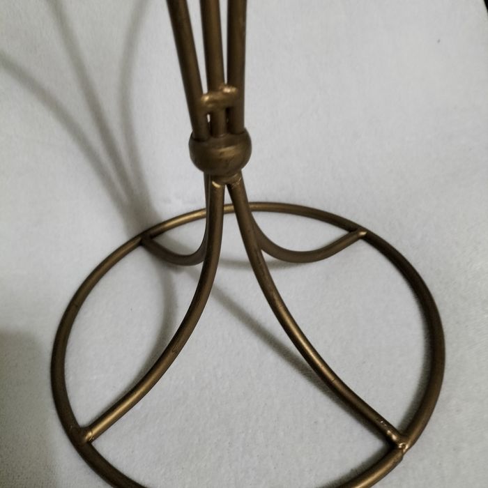 Castiçal metal dourado 5 velas altura: 50 cm X Larg: 40 cm :