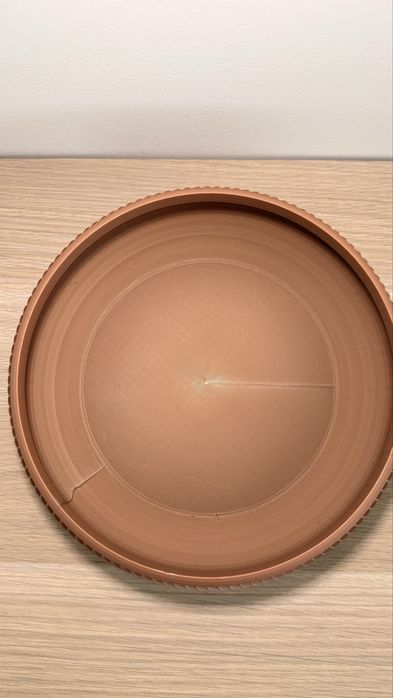 Taça Decorativa Terracota Textura Ondulada