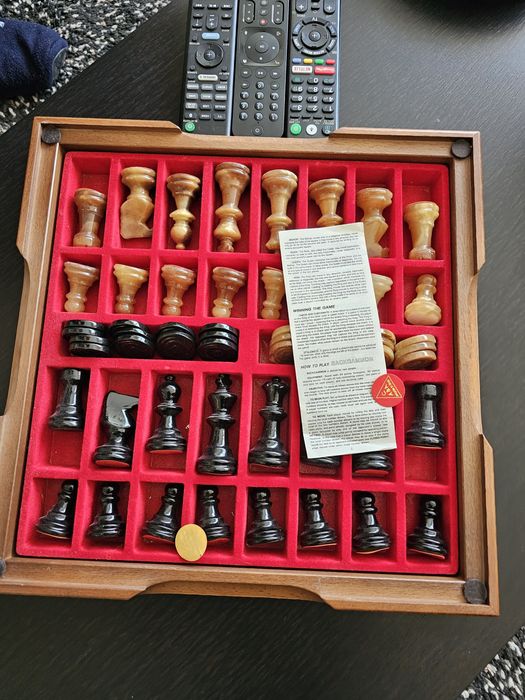 Tabuleiro de Xadrez e Damas Italiano