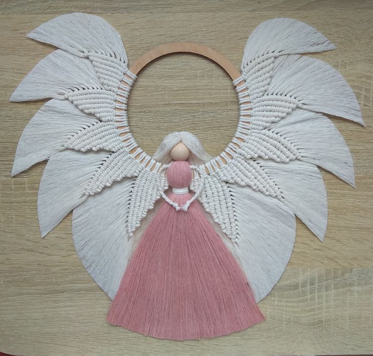 Різдвяний   Янгол  макраме