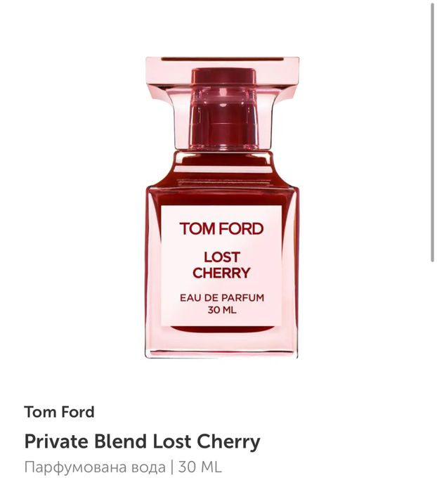 Парфюмированая вода Tom Ford lost cherry