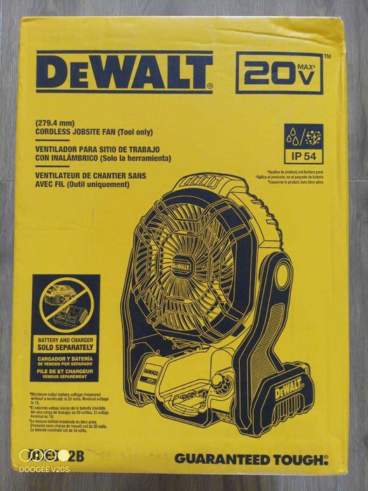 Dewalt DCE512 20V MAX Cordless Job Fan