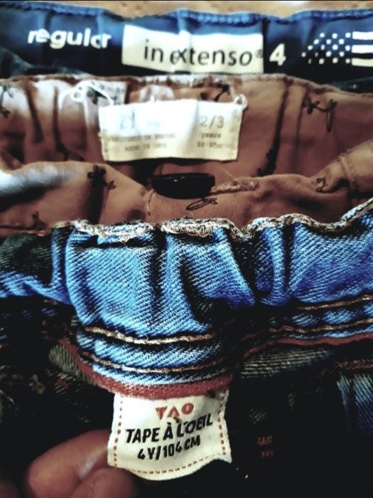 6 pares de calças e calções de marca.