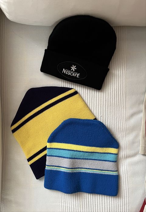 Lote 3 gorros de lã