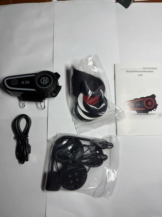 Мотогарнітура Bluetooth для шолома A30 (Нова)