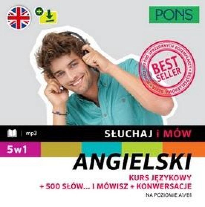 Słuchaj i mów. Angielski A1/B1/5w1 w.2 Pons praca zbiorowa Rok