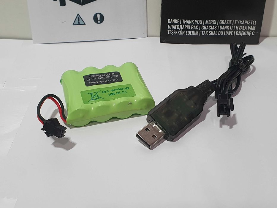 Akumulator AMEWI 4,8v 400mAh +ladowarka do zabawek sterowanych
