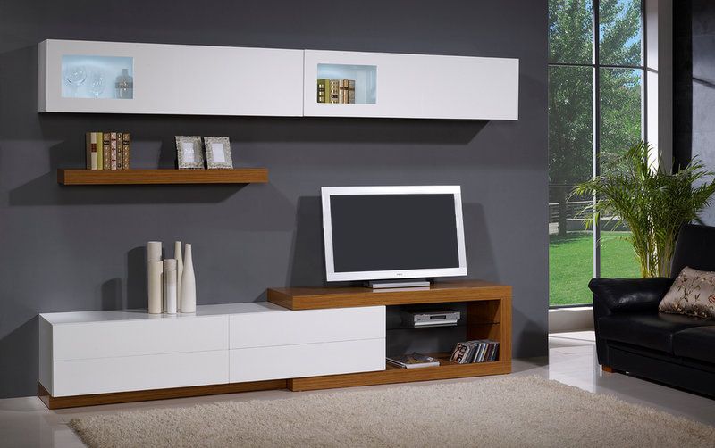 Movel TV em Nogueira com inox dourado Fabricantes