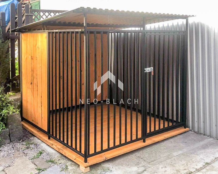 Kojec dla psów 2x2m - Drewniana podłoga NB173 OLX