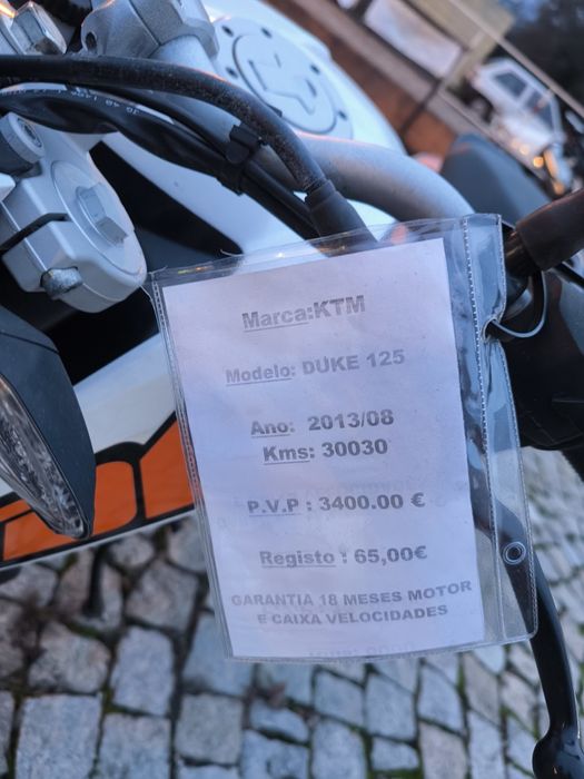 KTM DUKE 125 13 impec