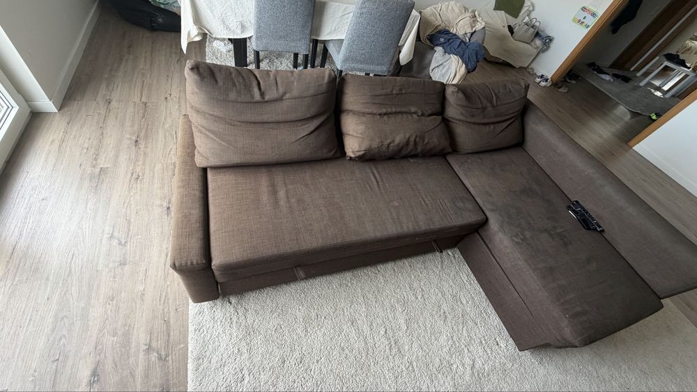 Sofa chaise lounge com cama